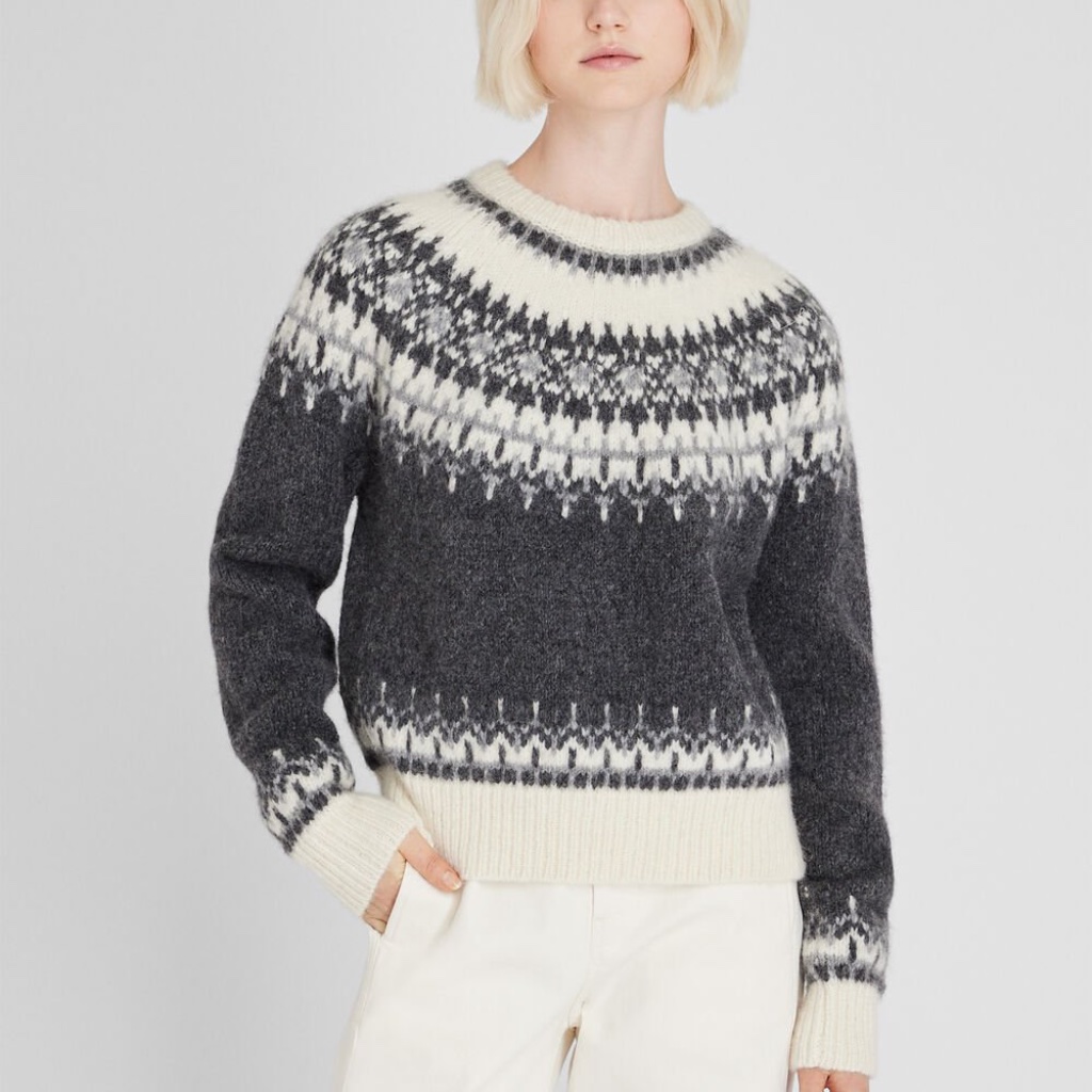 Fair Isle Sweater  Brand New  Never Worn  Black Multi